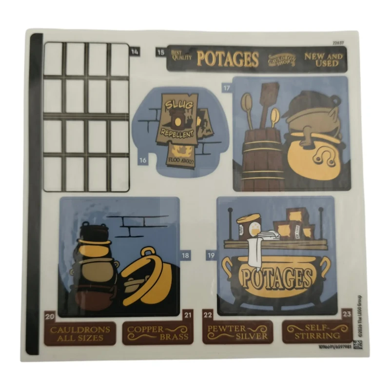 LEGO&reg; 6597981 - Aufkleberbogen für Set 76471, Bogen 2 – (10116691/6597981)