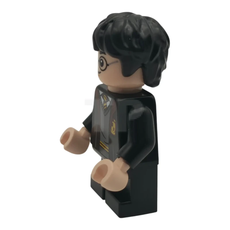 LEGO&reg; hp624 Harry Potter - Gryffindor Robe Open, Black Short Legs, Grin / Reddish Brown Eyebrows