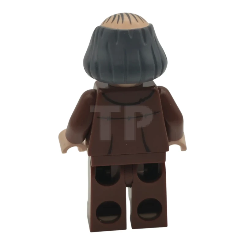 LEGO&reg; hp621 Argus Filch - Bald on Top, Reddish Brown Coat, Dark Tan Vest, Olive Green Shirt