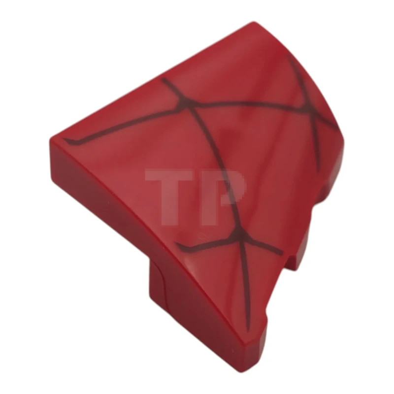LEGO&reg; 6559211 - 5095pb004 - Slope 2 x 2 x 2/3 Curved Wedge - Left with Spider Web Pattern