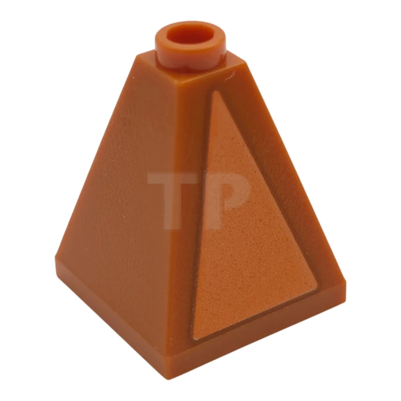 LEGO&reg;  - 3688pb01 - Slope 75° 2 x 2 x 2 Quadruple Convex with Triangle Pattern