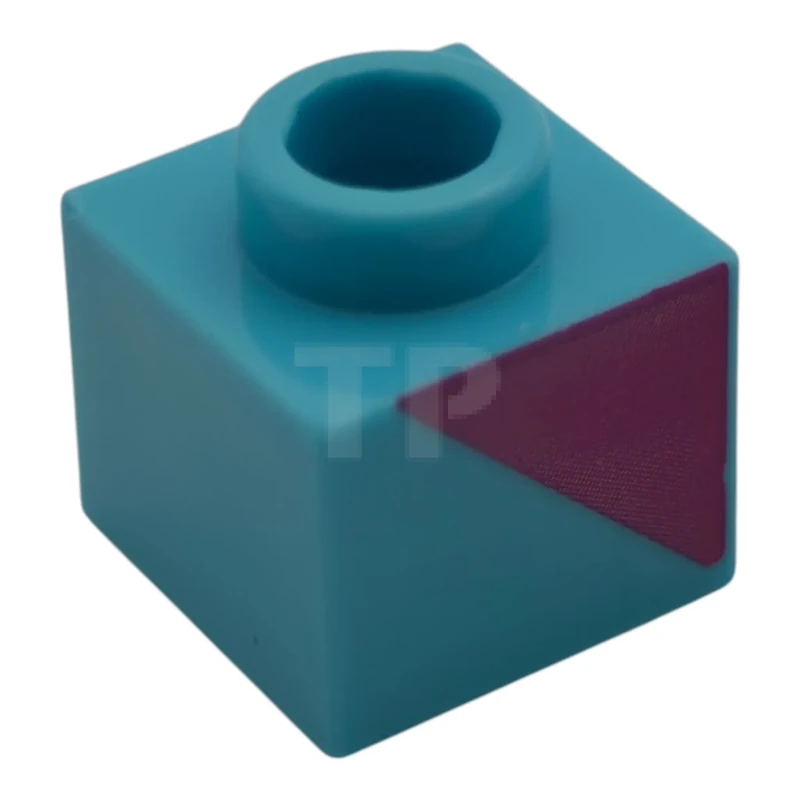LEGO&reg;  - 86996pb002R - Brick 1 x 1 x 2/3 with Triangle Pattern - Right Side