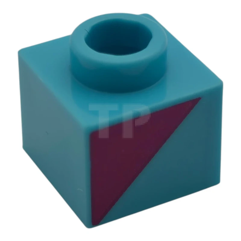LEGO&reg;  - 86996pb002L - Brick 1 x 1 x 2/3 with Triangle Pattern - Left Side