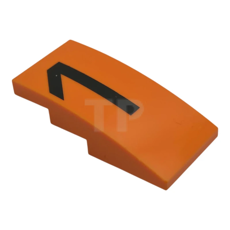 LEGO&reg; 6650331 - 93606pb237R - Slope 4 x 2 Curved with Number 1 Pattern