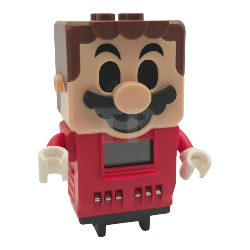LEGO&reg; 6588241 - 49242c01pb001 - Figure Base Mario with 4 Top Studs and LCD Screens for Eyes and Chest