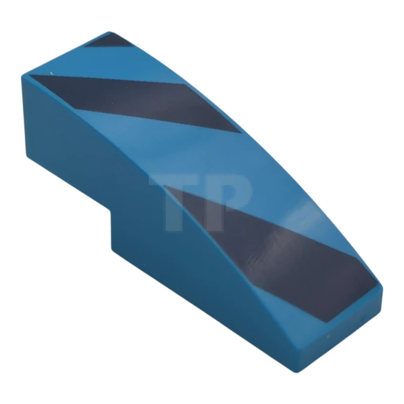 LEGO&reg; 6611262 - 50950pb191 - Slope 3 x 1 Curved with Diagonal Stripes Pattern