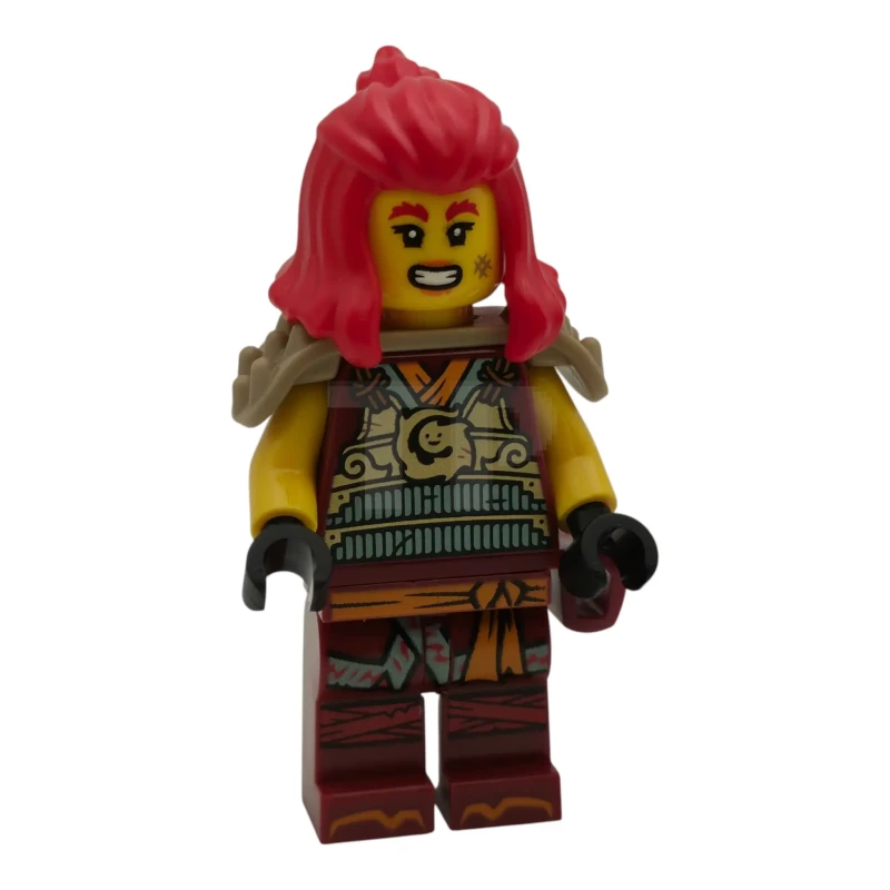 LEGO&reg; njo1081 Wyldfyre - Armadura de pecho dorada, hombreras y funda de cinturón