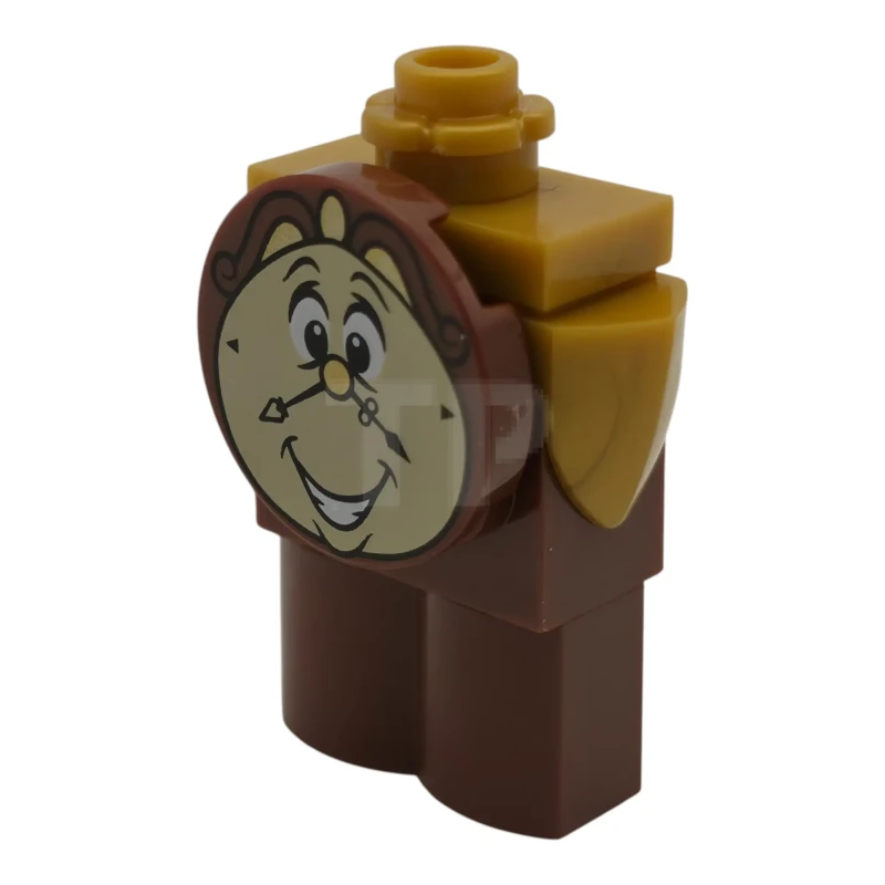 LEGO&reg; dp247 Cogsworth - Printed Face with Teeth, Log Profile Body
