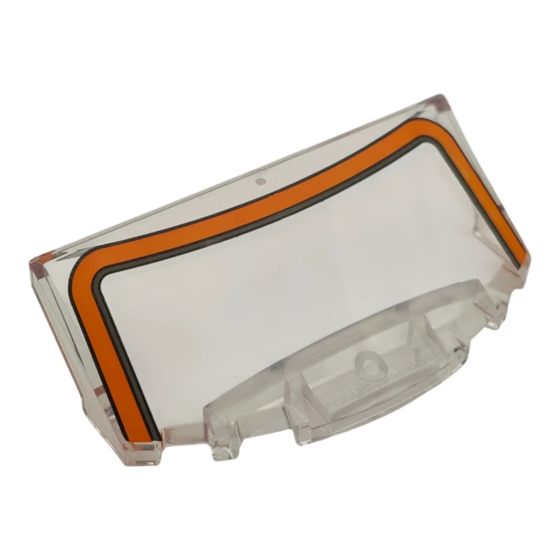 LEGO&reg; 6614372 - 7304pb05 - Windscreen 3 x 6 x 1 1/3 Curved with Orange and Dark Bluish Gray Windshield Frame Pattern