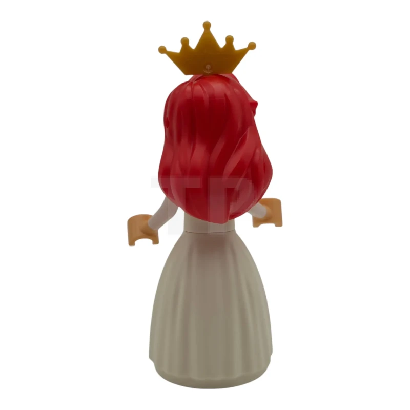 LEGO&reg; dp255 Ariel - Umana, carnagione media, abito bianco, diadema color oro perla