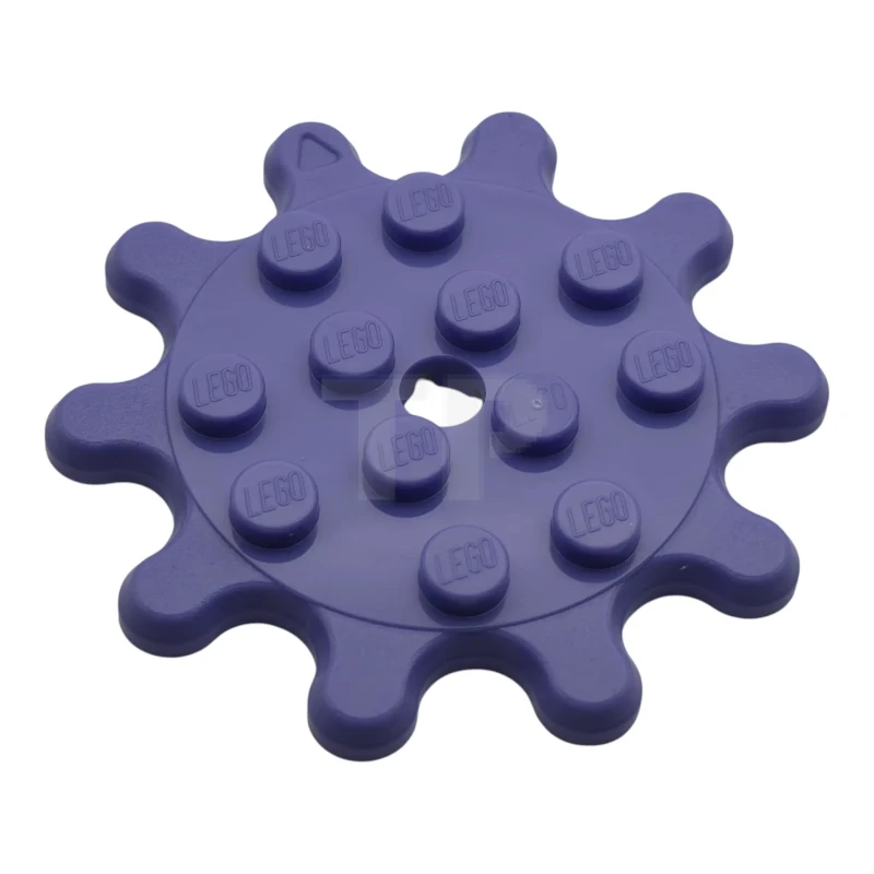 LEGO&reg; 35443 - 6606100 - Plate 4 x 4 with 10 Gear Teeth / Flower Petals