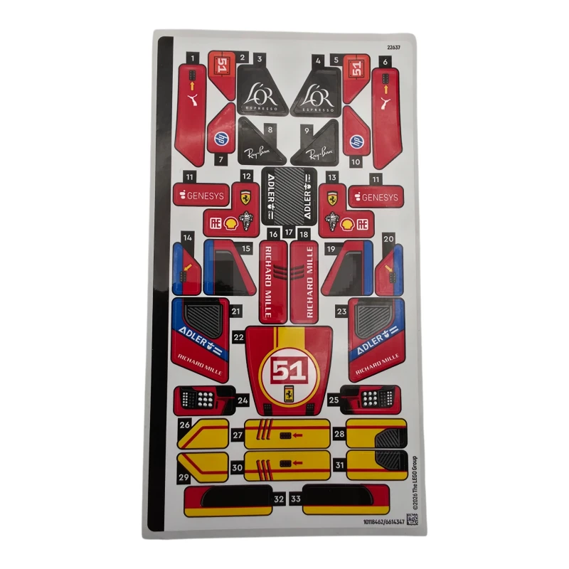 LEGO&reg; 6614347 - Sticker Sheet for Set 77261 - (10118462/6614347)
