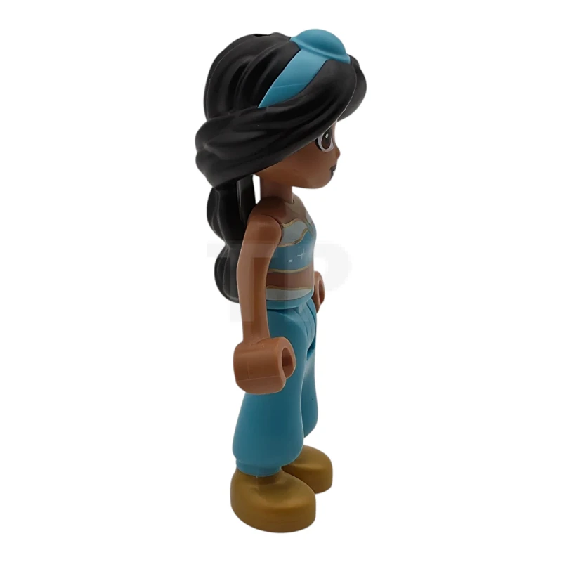 LEGO&reg; dp241 Jasmine - Top with Sparkles and Gold Trim, Open Mouth, Plain Tiara