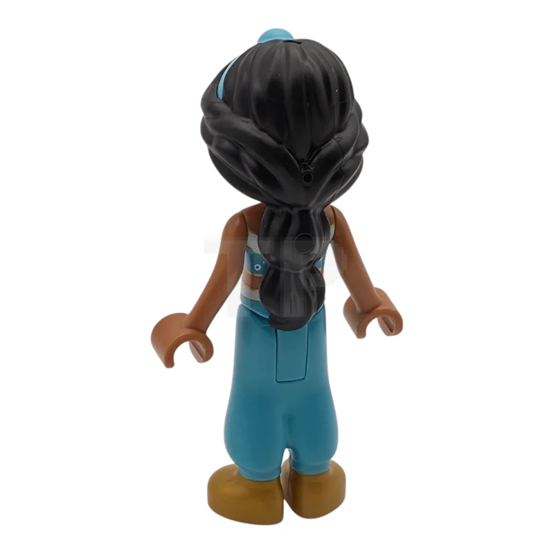 LEGO&reg; dp241 Jasmine - Top with Sparkles and Gold Trim, Open Mouth, Plain Tiara