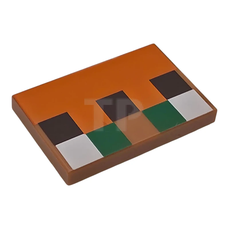 LEGO&reg; 26603pb620 - 6610291 - Tile 2 x 3 with Pixelated Baby Villager Face Pattern