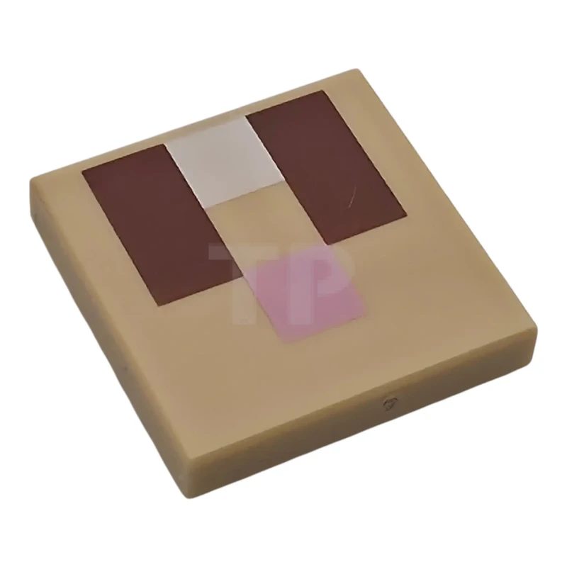 LEGO&reg; 6603745 - 3068pb2825 - Tile 2 x 2 with Pixelated Rabbit Face Pattern