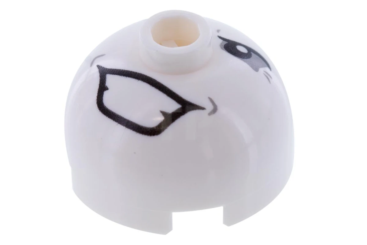 LEGO&reg; 4655683 - 553pb012 - Brick, Round 2 x 2 Dome Top with Joker Bomb Pattern