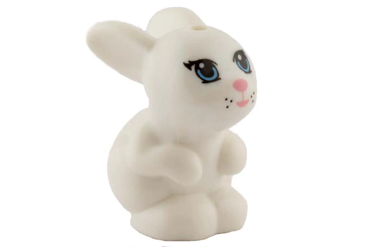 LEGO&reg; 6017059 - 98387pb01 - Coniglietto seduto con occhi blu e naso e bocca rosa