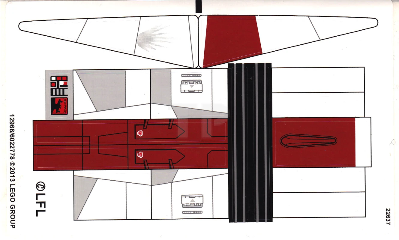 LEGO&reg; 6022778 - Pegatina para Set 75003