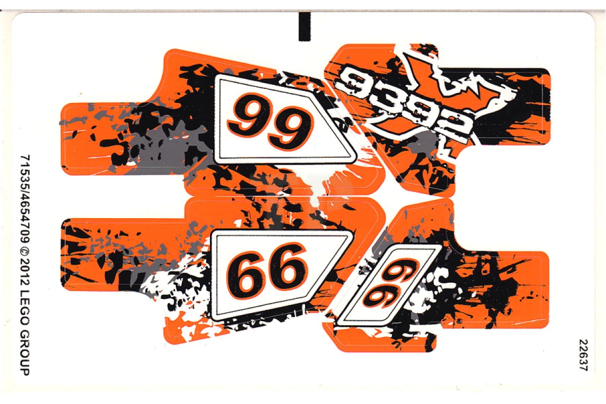 LEGO&reg; 4654709 - Sticker for Set 9392