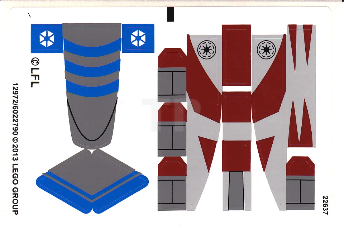 LEGO&reg; 6022790 - Sticker voor set 75012