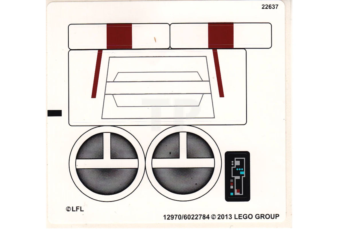 LEGO&reg; 6022784 - Sticker for Set 75004