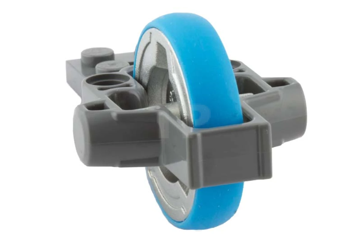 LEGO&reg; 6021353 - 11125c01 - Flywheel Plate 2 x 8 with Metal Fly Wheel and Tire, Complete Assembly (Chima Rip Cord Base)