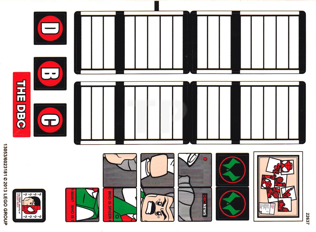LEGO&reg; 6023181 - Sticker for Set 76005