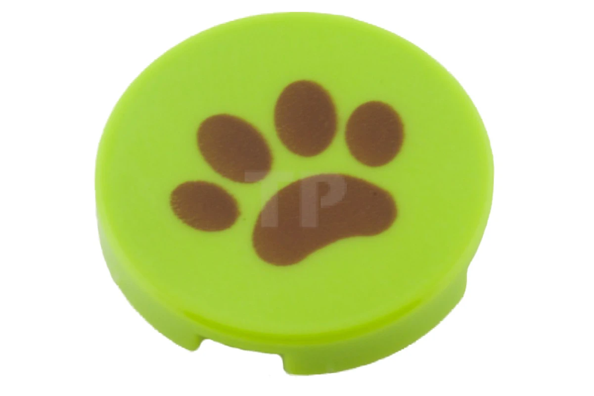 LEGO&reg; 4619769 - 4150pb084 - Tile, Round 2 x 2 with Paw Pattern and Bottom X