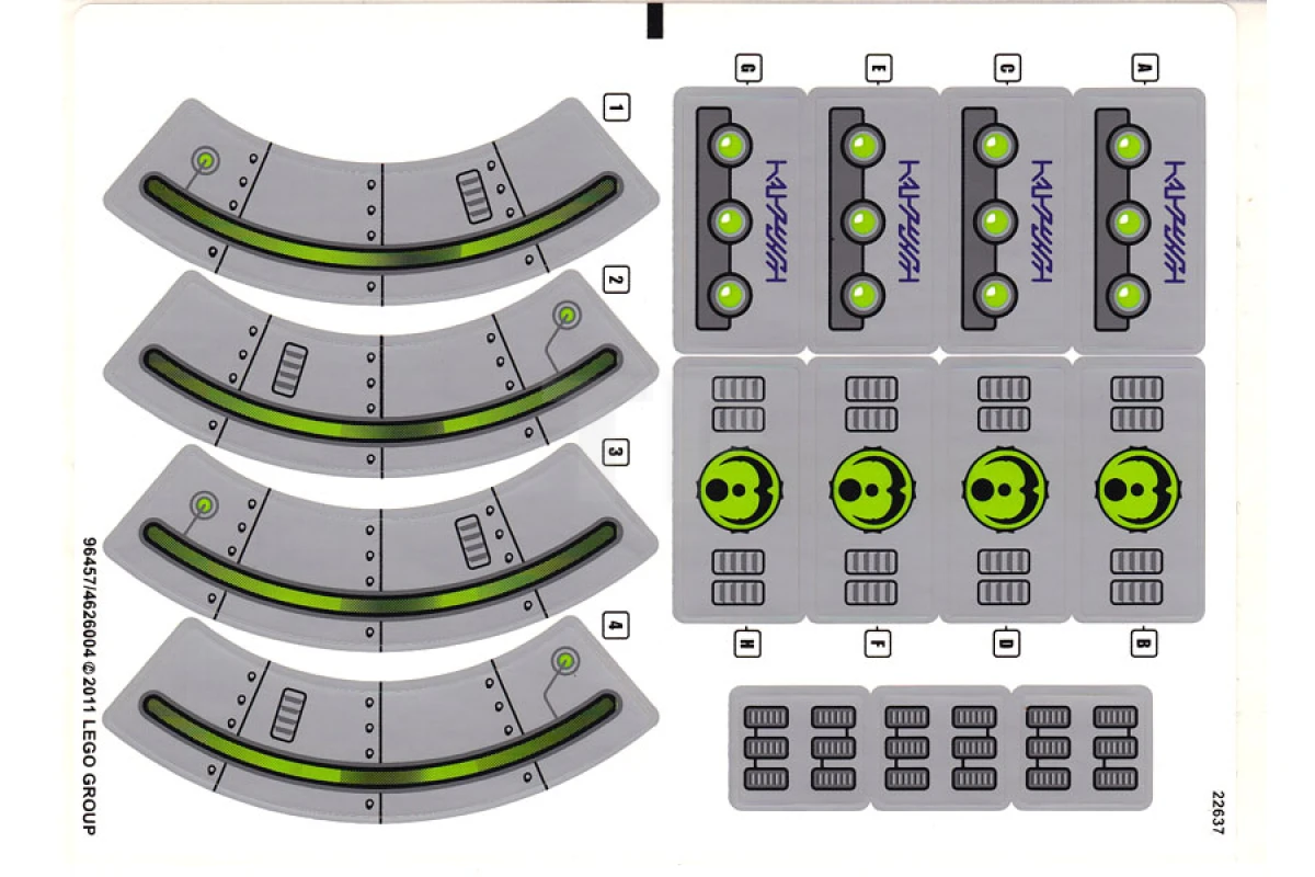 LEGO&reg; 4626004 - Sticker for Set 7065