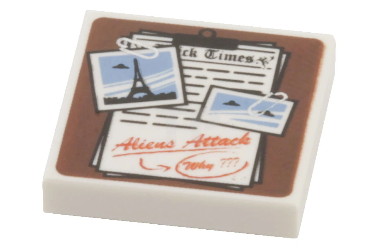 LEGO&reg; 6023692 - 3068pb0415 - Fliese 2 x 2 mit Zwischenablage und Fotomuster