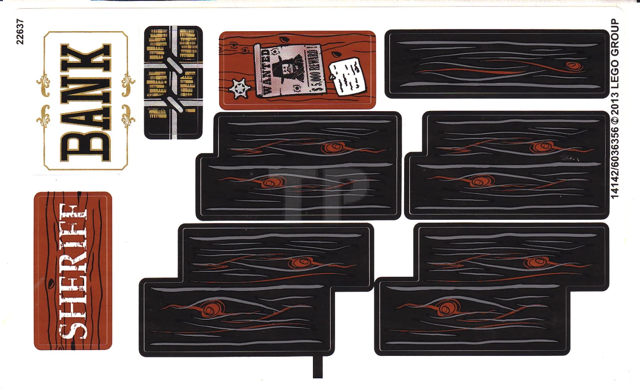 LEGO&reg; 6036356 - Autocollant pour l'ensemble 79109