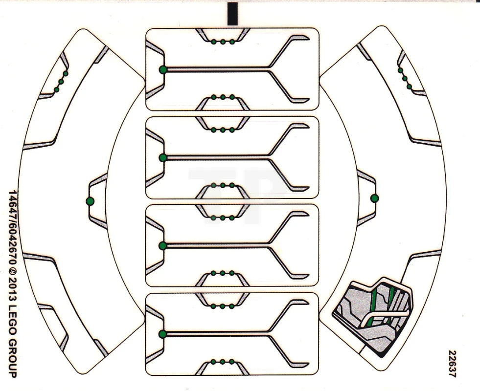 LEGO&reg; 6042670 - Sticker for Set 76003