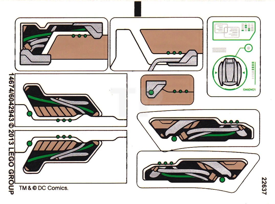 LEGO&reg; 6042943 - Sticker for Set 76009