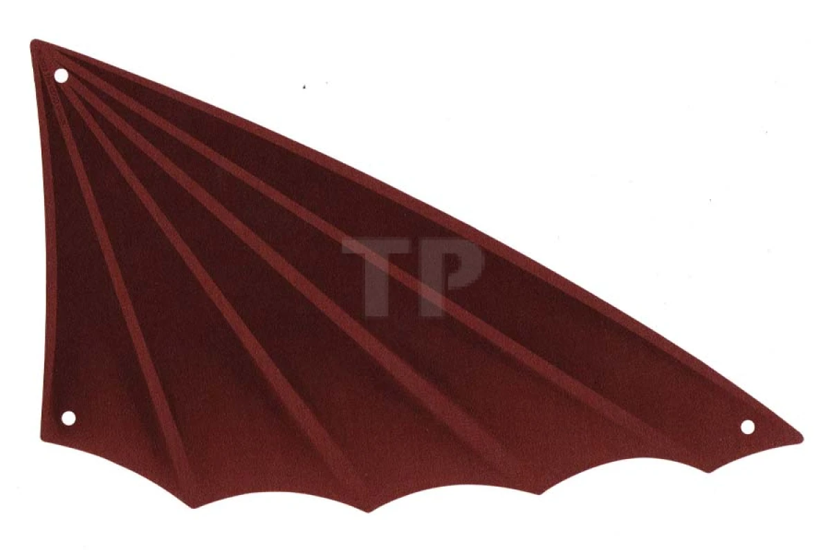 LEGO&reg; 6038368 - 14306 - Vela di stoffa triangolare 18 x 34 con bordo alato e motivo marrone scuro