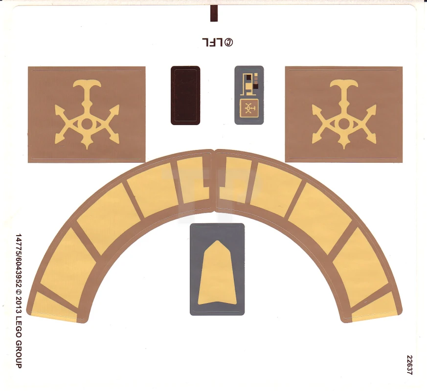 LEGO&reg; 6043952 - Adesivo per il set 75024