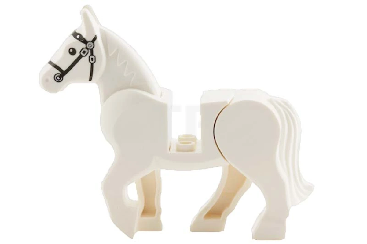 LEGO&reg;  - 10352c01pb01 - Horse, Moveable Legs with Bridle Pattern