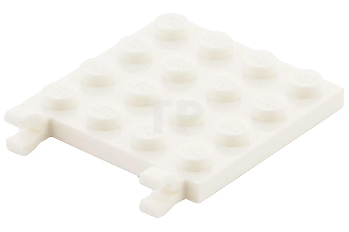 LEGO&reg; 6030965 - 11399 - Plaque, modifiée 4 x 4 avec clips à l'horizontale (clips O ouverts épais).