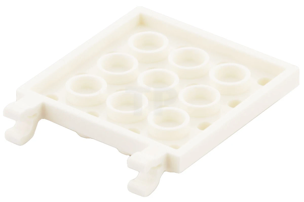 LEGO&reg; 6030965 - 11399 - Plaque, modifiée 4 x 4 avec clips à l'horizontale (clips O ouverts épais).