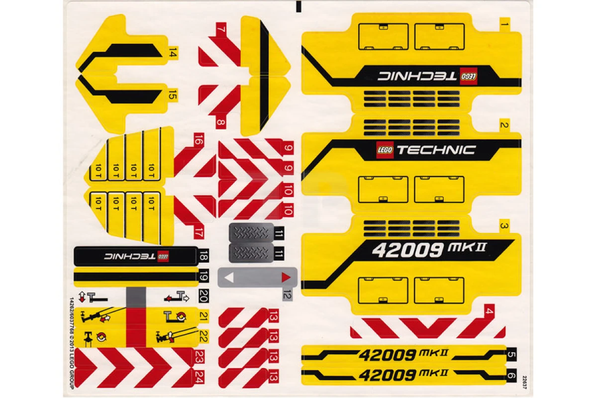 LEGO&reg; 6037768 - Pegatina para Set 42009