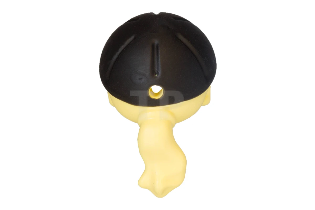 LEGO&reg; 6016662 - 92254pb01 - Figine, couvre-chef Cheveux Friends longs avec queue de cheval, franges latérales et casque d'équitation noir.