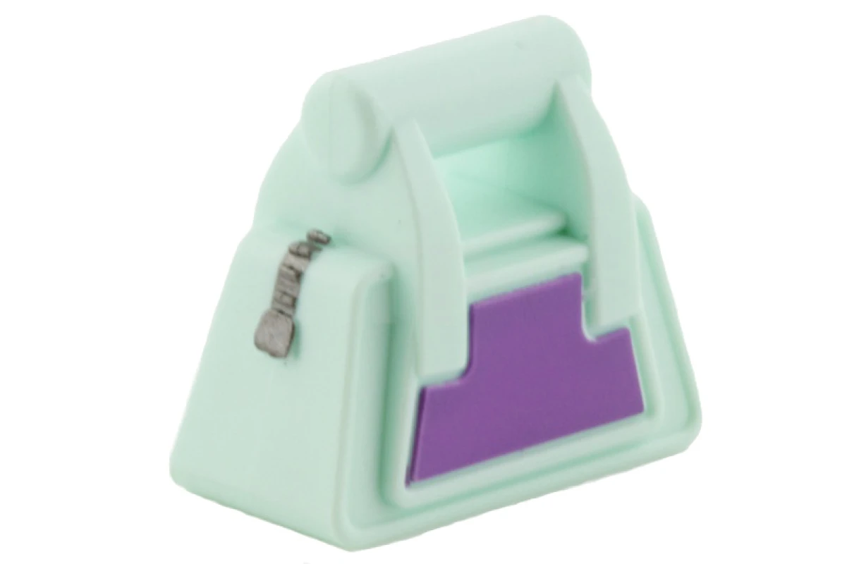 LEGO&reg; 6016766 - 93091pb01 - Friends Accessories Handbag with Zipper and Dark Purple Side Pattern