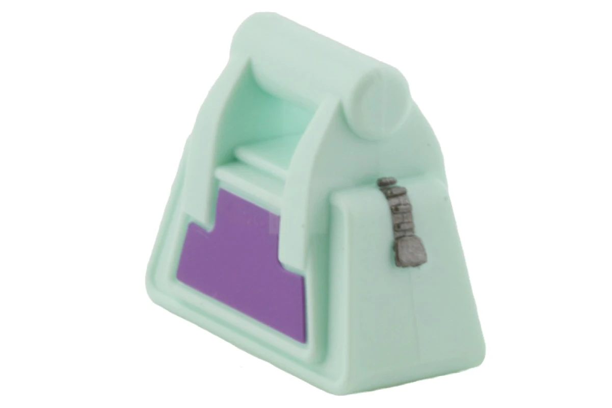 LEGO&reg; 6016766 - 93091pb01 - Friends Accessories Handbag with Zipper and Dark Purple Side Pattern