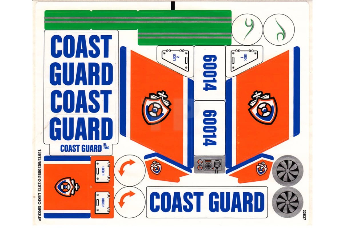 LEGO&reg; 6030892 - Sticker for Set 60014