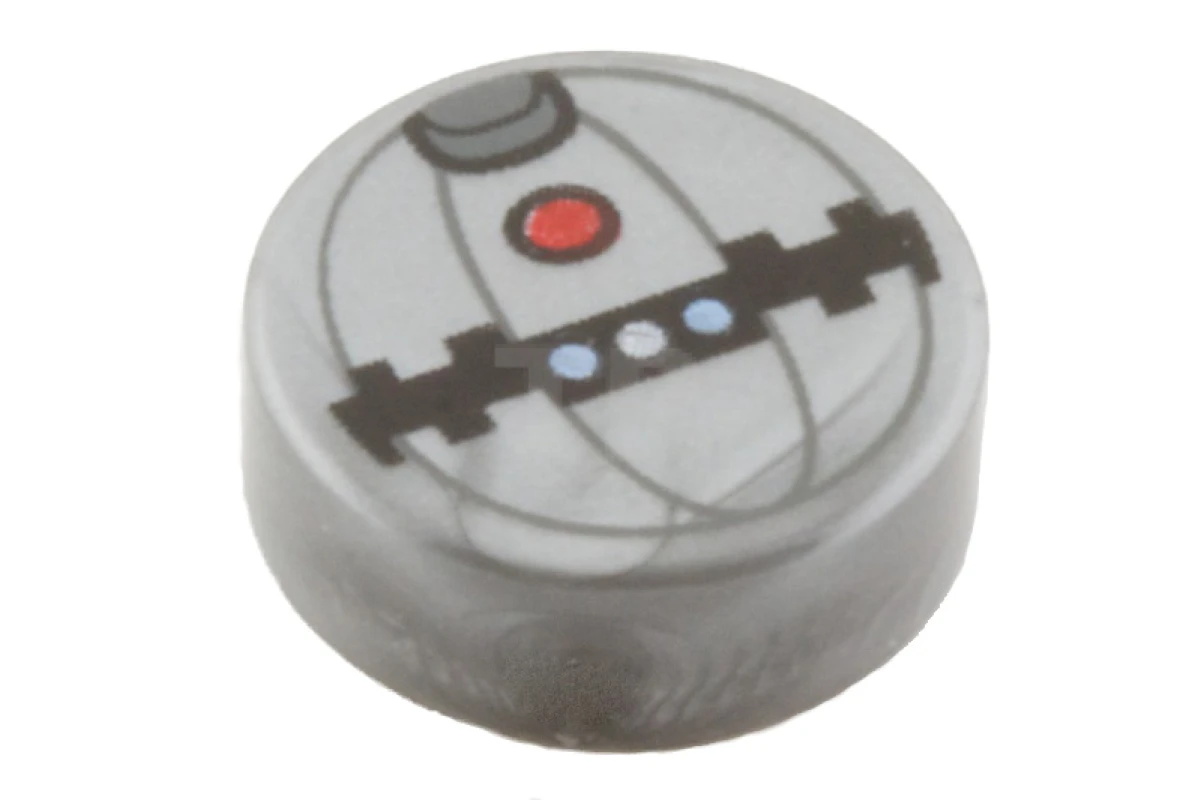 LEGO&reg; 6287874 - 98138pb008 - Tile 1 x 1 Round with Thermal Detonator Pattern