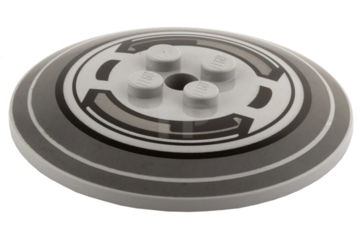 LEGO&reg; 6038428 - 44375bpb01 - Plato 6 x 6 Invertido (Radar) con Patrón SW AT-TE