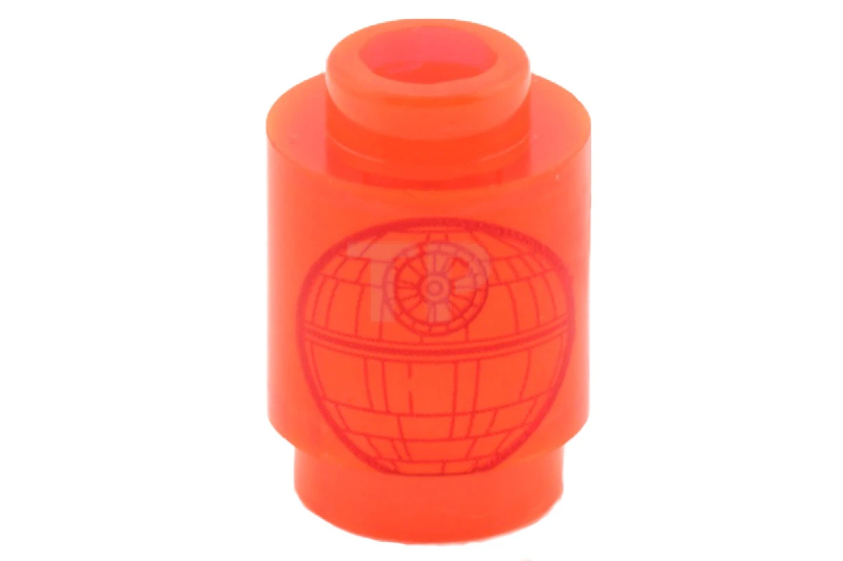 LEGO&reg; 6037645 - 3062pb042 - Brick 1 x 1 Round with SW Death Star Pattern, Open Stud