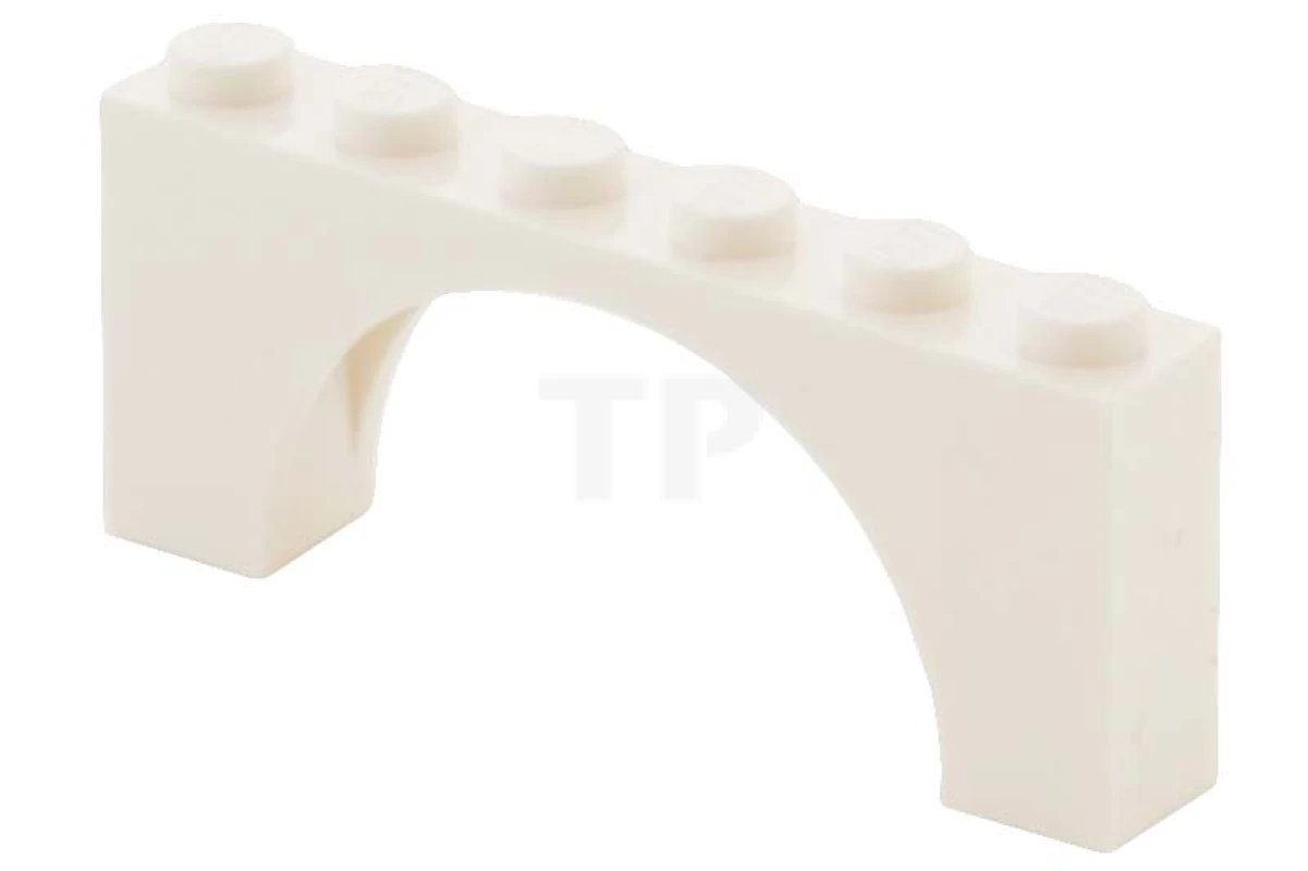 LEGO&reg; 6106183 - 12939 - Brick 1 x 6 x 2 Arch - Thin Top without Reinforced Underside