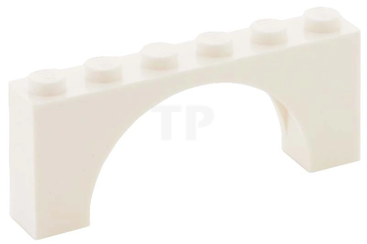 LEGO&reg; 6106183 - 12939 - Brick 1 x 6 x 2 Arch - Thin Top without Reinforced Underside