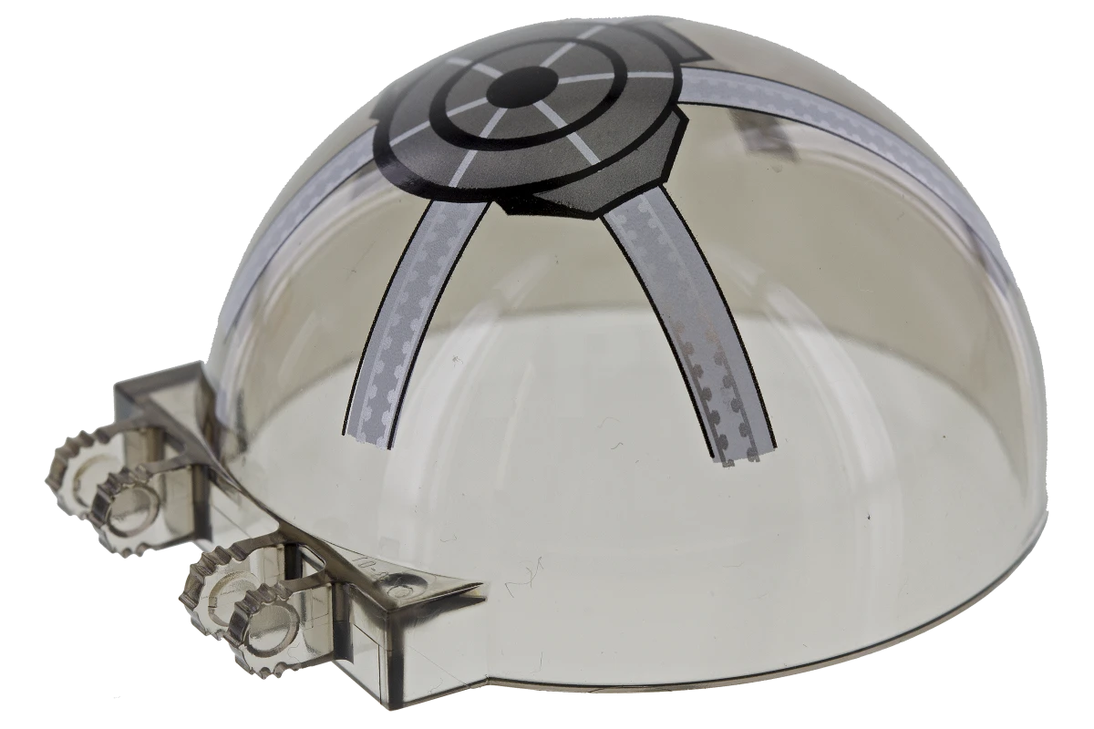 LEGO&reg; 6039104 - 50747pb09 - Windscreen 6 x 6 x 3 Canopy Half Sphere with Dual 2 Fingers and Republic Gunship Pattern